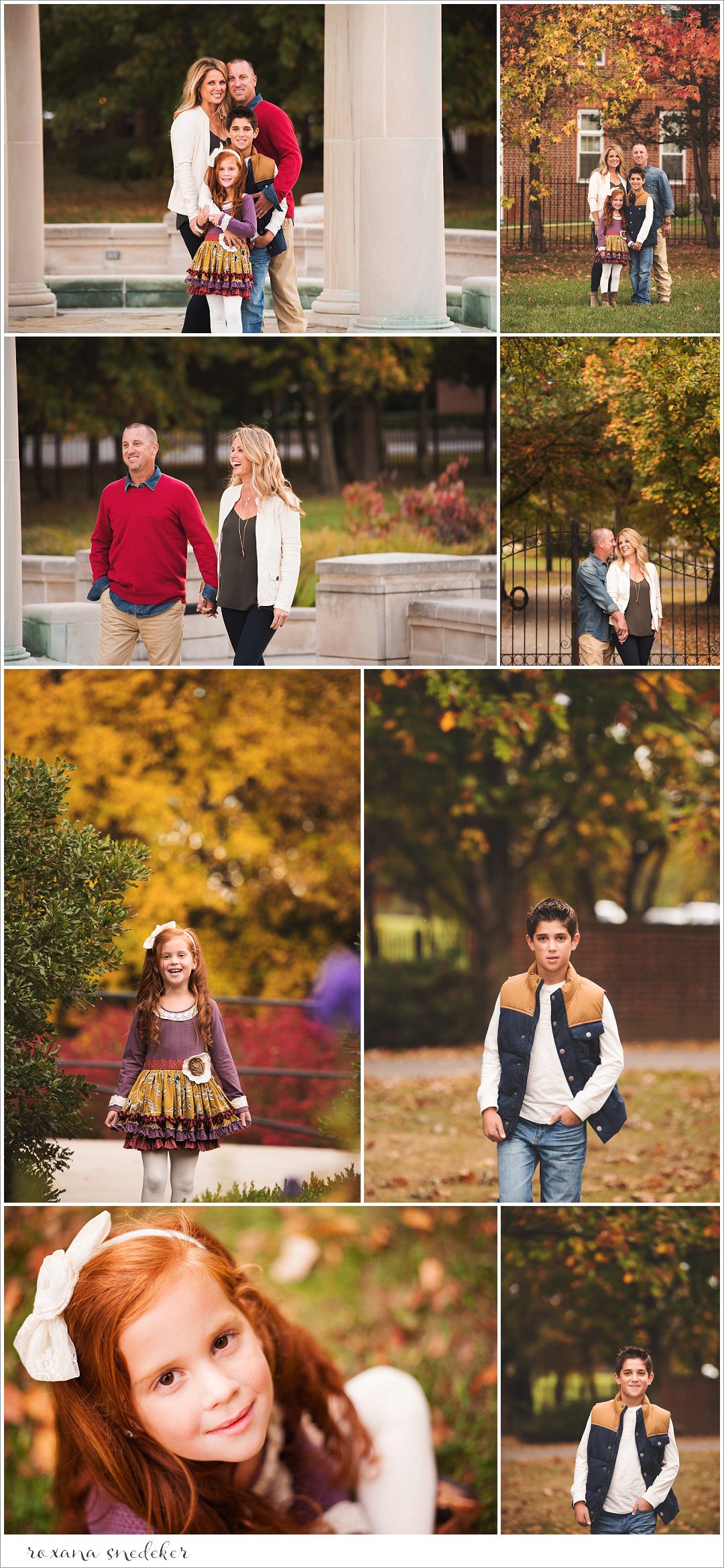 Family Photos at the gorgeous Coxhall Gardens in Carmel, Indiana