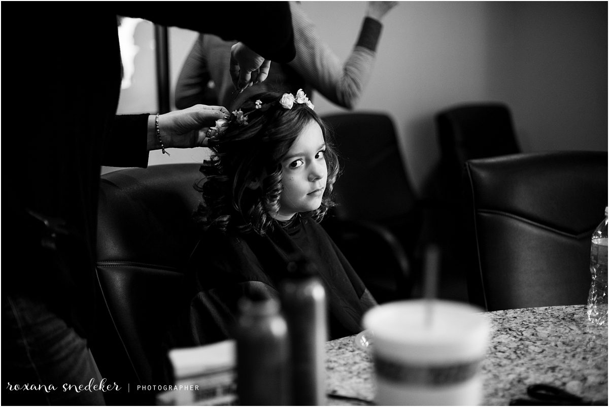 Flower girl carmel indiana wedding