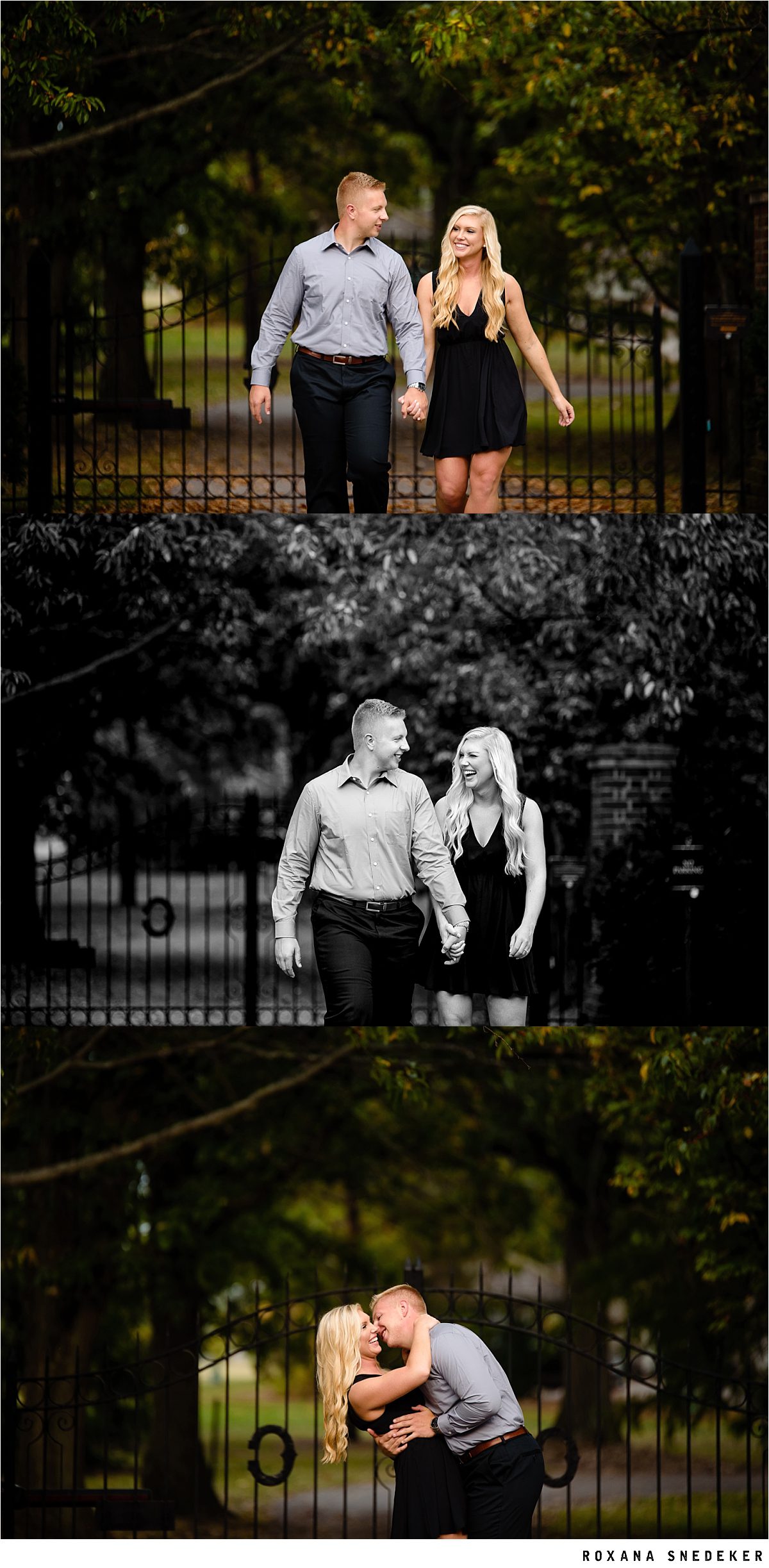 Outdoor fall engagement session