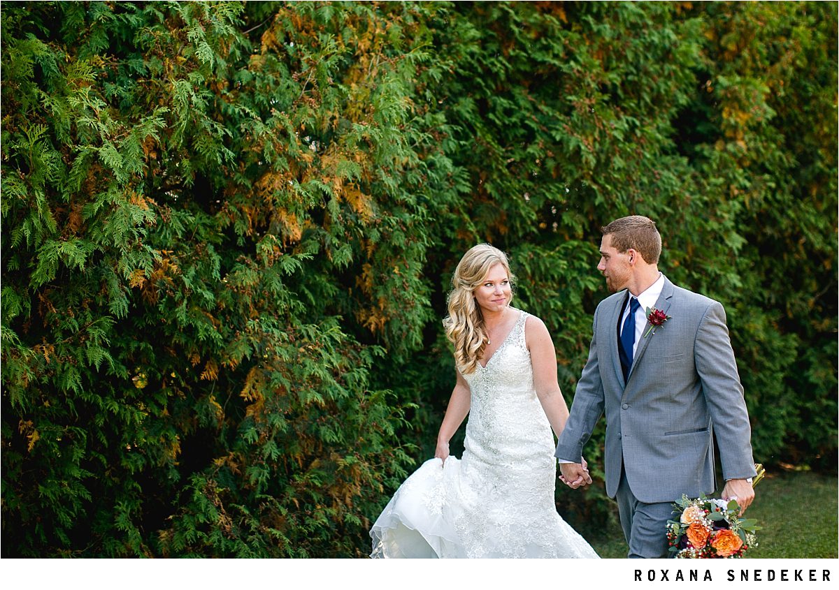 Outdoor Fall Wedding in Indianapolis, Indiana