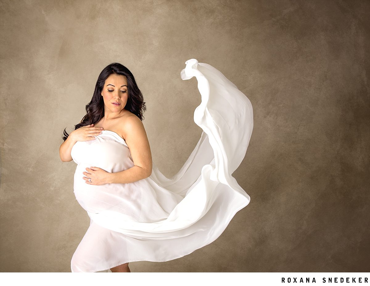 Intimate Maternity Studio Photo Session Indianapolis Photographer