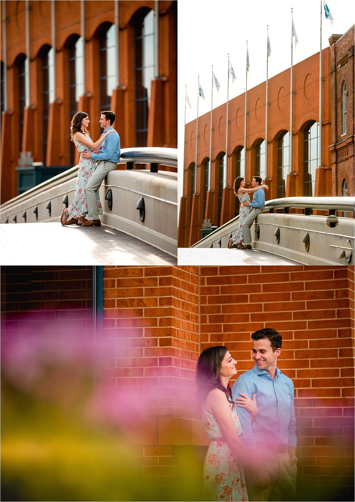 Indianapolis indiana wedding photographer | Indy Canal session at sunset