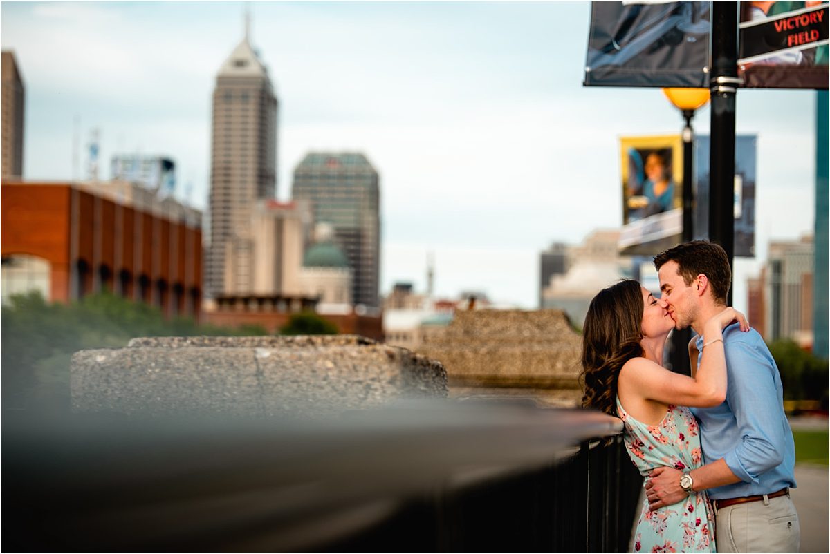 engagement session at the Indy Canal