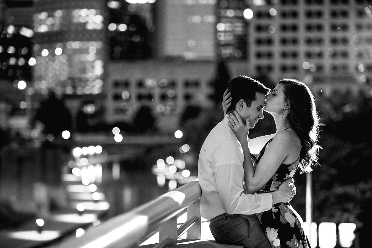 engagement session at the Indy Canal