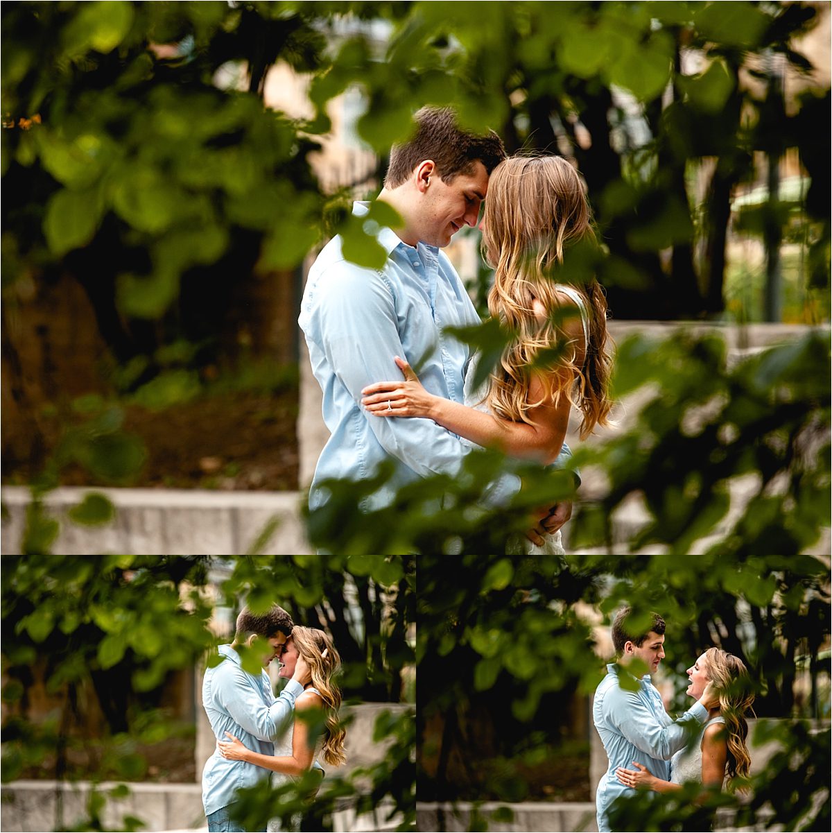 Indy Canal Walk engagement proposal - Wedding photographer Indianapolis - Roxana Snedeker