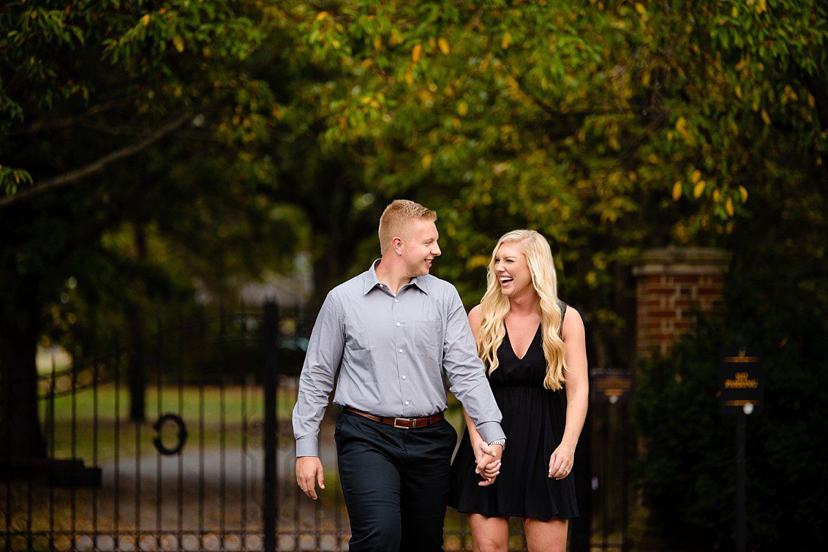 engagement session at Coxhall gardens in Carmel