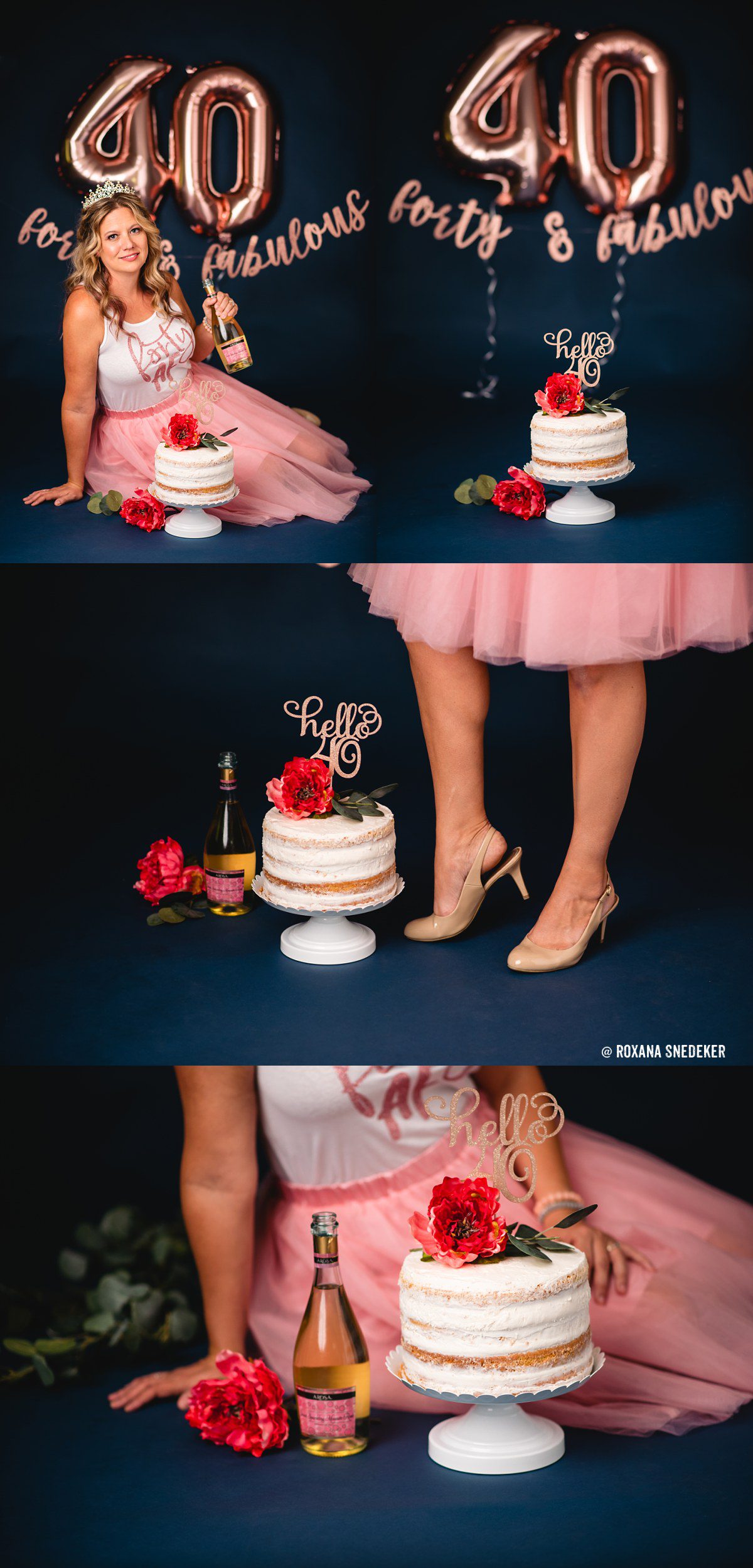 Adult Cake Smash | Happy 40th Birthday Bethany! Studio Photoshoot