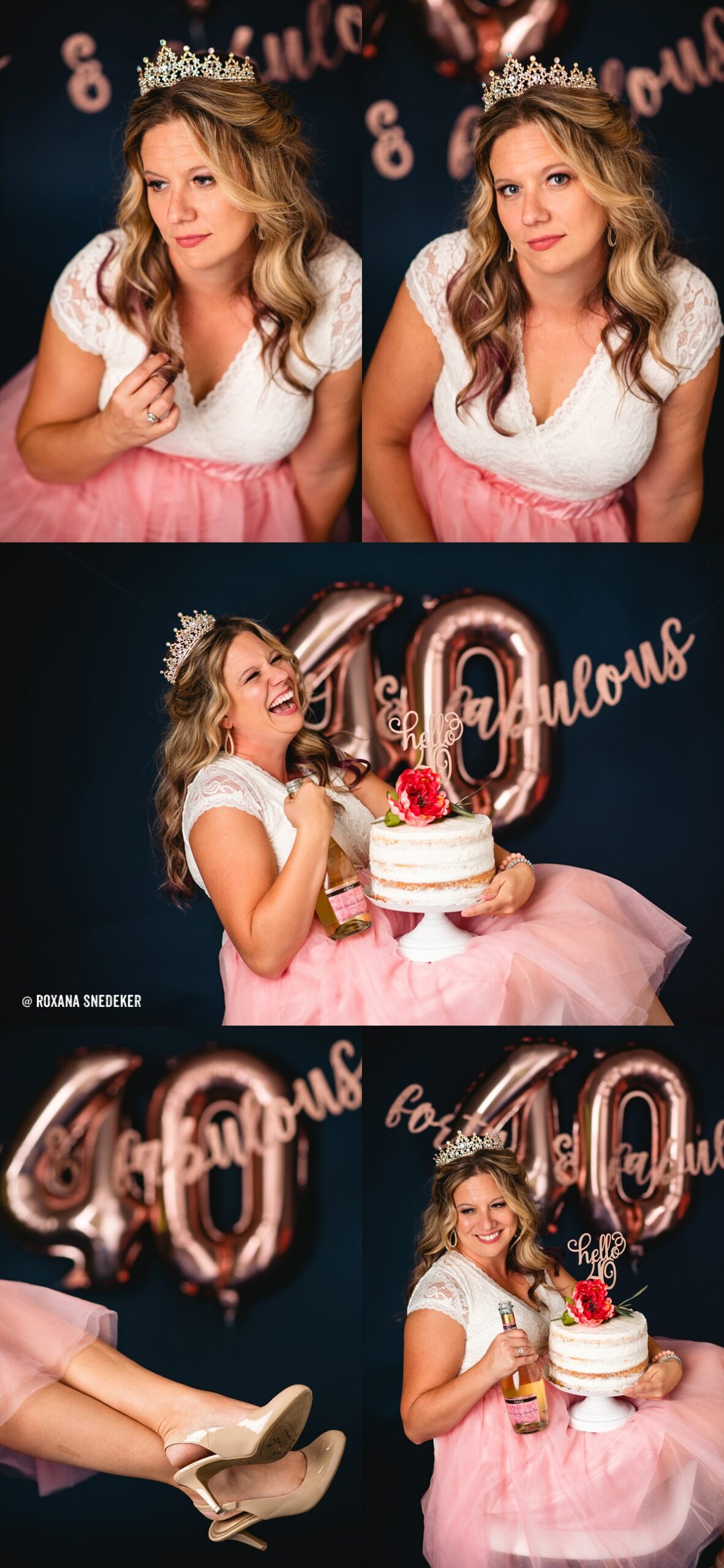 Adult Cake Smash | Happy 40th Birthday Bethany! Studio Photoshoot